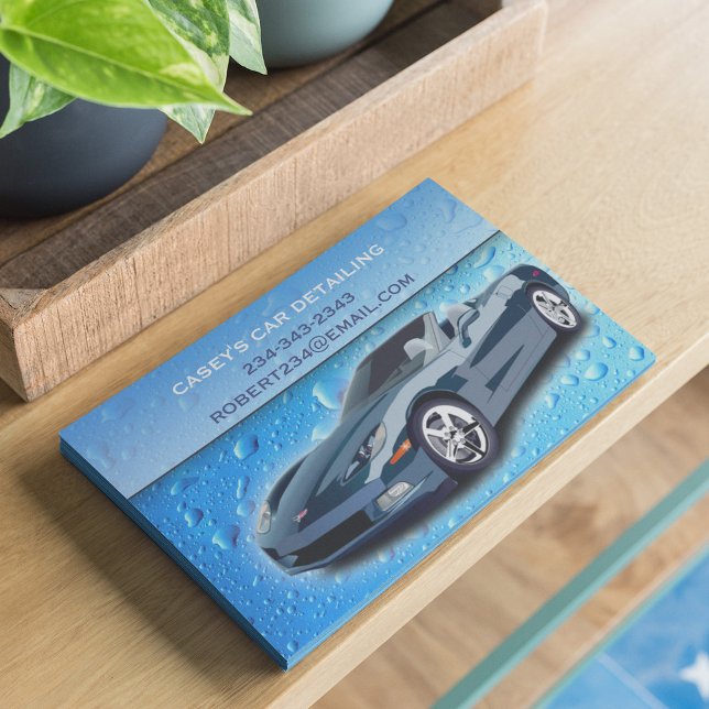 Auto Detailing Water Drops Flyer Template (Creator Uploaded)