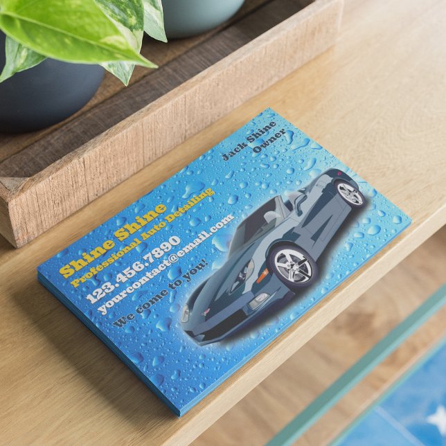 Auto Detailing Water Drops Flyer Template (Creator Uploaded)