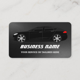 Auto Detailing Water Drops Professional Car Business Card