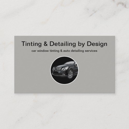 Auto Detailing Window Tinting Business Card