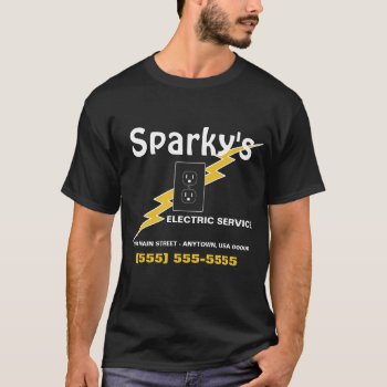 Auto Electric Repair T-shirt by coolcards_biz at Zazzle
