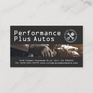 Auto Fix   Performance Autos   Mechanic  Business Card