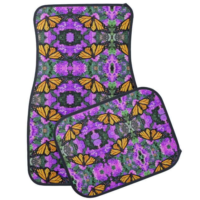 Auto Floor Mats - Monarchs on Asters (Set)