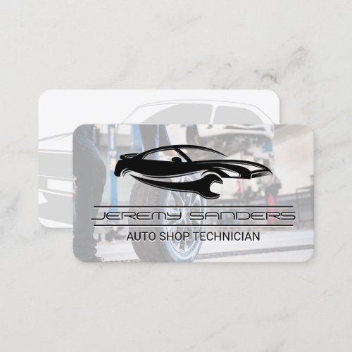 Auto Garage  Car Repair Services Business Card