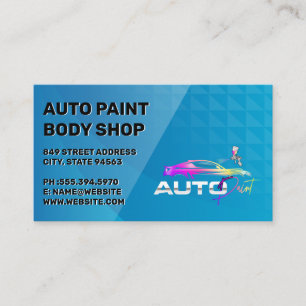 Auto Garage Shop Car Services Business Card