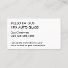 Auto Glass Business Cards