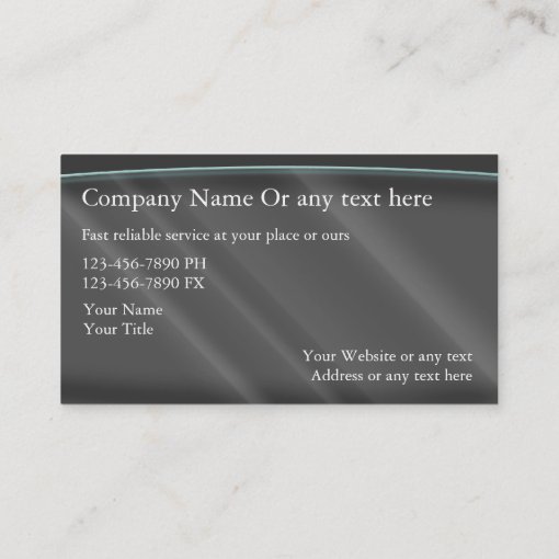 Auto Glass Business Cards | Zazzle