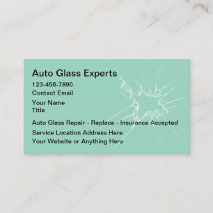 Auto Glass Mobile Repair Service Business Card