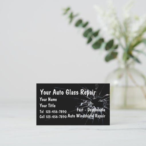 Auto Glass Repair Business Card Zazzle