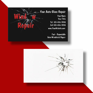 Auto Glass Repair Business Card