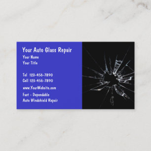 Auto Glass Repair Business Card