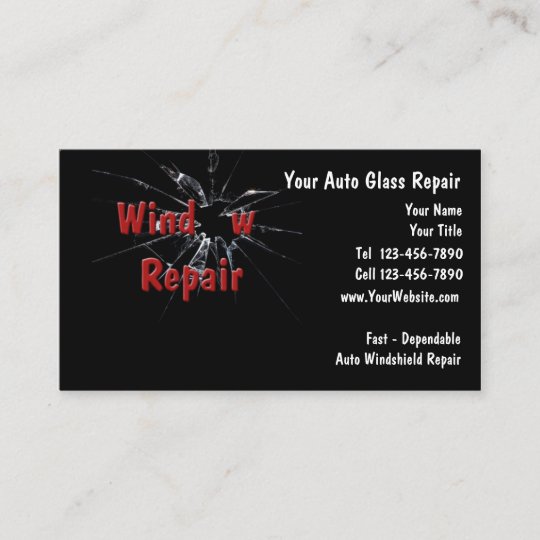 Auto Glass Repair Business Card | Zazzle.com