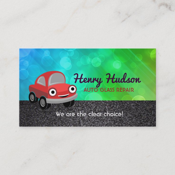 Auto Glass Repair Business Cards Zazzle