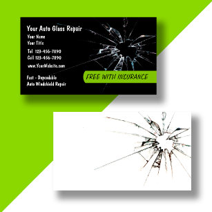 Auto Glass Repair New Business Card