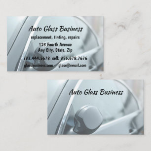 Auto Glass Tinting Repair Business Business Card