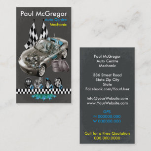 Auto It centers/Mechanic Business Card