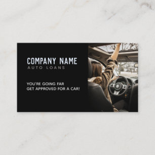 Auto Loans Slogans Business Card