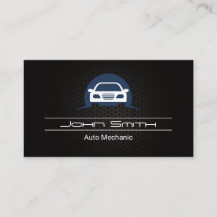 Auto Logo Carbon Fiber Pattern Auto Logo Business Card
