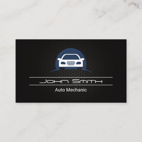 Auto Logo Carbon Fiber Pattern  Auto Logo Business Card