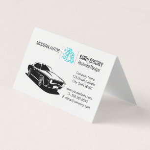 Auto Logo Wrench in Hand Business Card