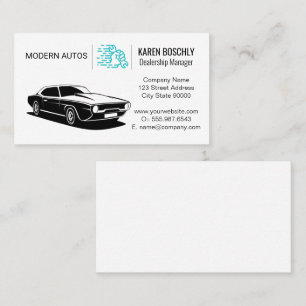 Auto Logo Wrench in Hand Business Card