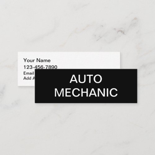 Auto Mechanic Budget Business Cards