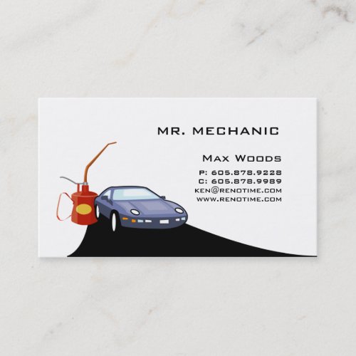 Auto Mechanic Business Card