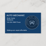 Auto Mechanic Business Card at Zazzle