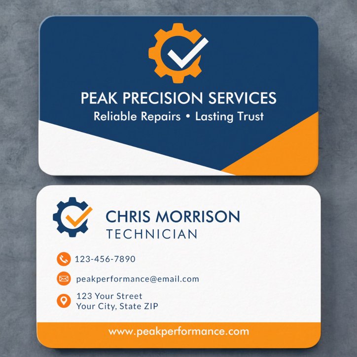 Auto Mechanic Business Card