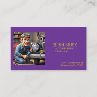 " AUTO MECHANIC "  BUSINESS CARD