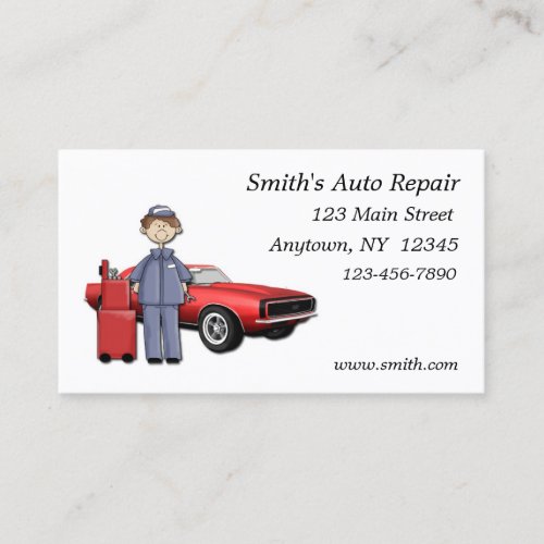 Auto Mechanic Business Card