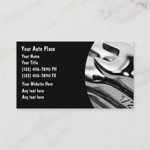 Auto Mechanic Business Cards