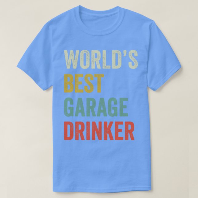 Auto Mechanic Funny Garage Drinker Fixing s Mechan T-Shirt (Design Front)