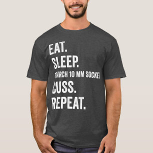 Auto Mechanic Funny Garage Fix Cars Mechanic 10 mm T-Shirt