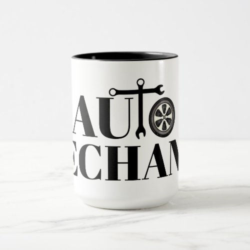 Auto Mechanic Graphic Text Mug