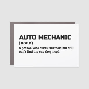 Auto Mechanic Humor Definition Car Magnet