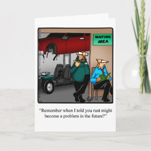 Auto Mechanic Humor Greeting Card