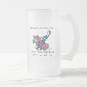 Auto Mechanic Made Horn Louder Frosted Glass Beer Mug