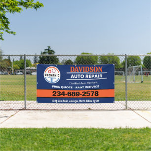 Auto Mechanic Repair and Maintenance Banner Cust