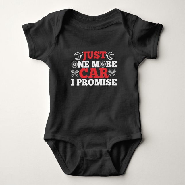 Auto Mechanic Repair Mechanical Garage Car Tuning Baby Bodysuit (Front)