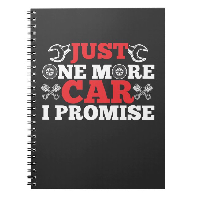 Auto Mechanic Repair Mechanical Garage Car Tuning Notebook (Front)