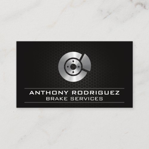 Auto Mechanic  Rotor Icon Business Card