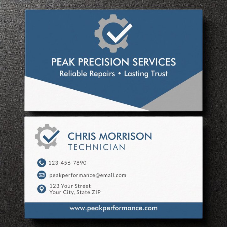Auto Mechanic Service Repair Logo Professional Business Card