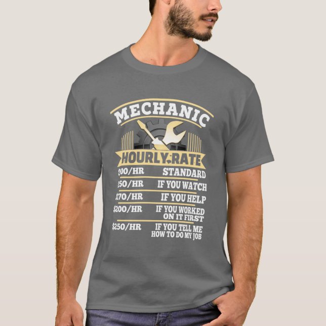 Auto mechanic t shirt (Front)