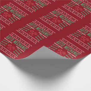 Auto Mechanic Ugly Christmas Sweater Wrapping Paper
