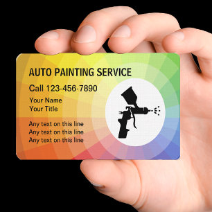 Auto Painting Business Cards