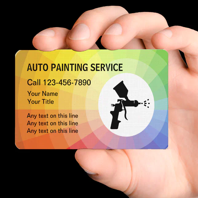 Auto Painting Business Cards | Zazzle