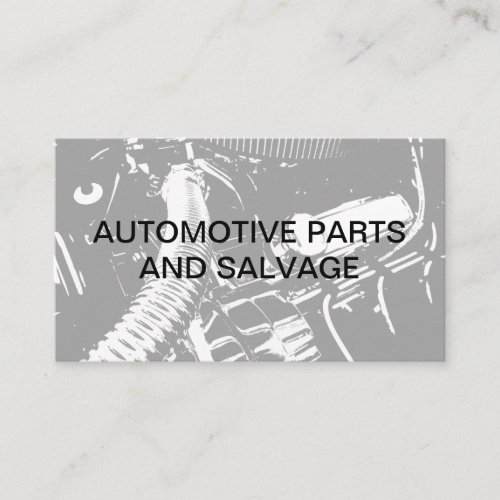 Auto Parts And Salvage Business Business Card