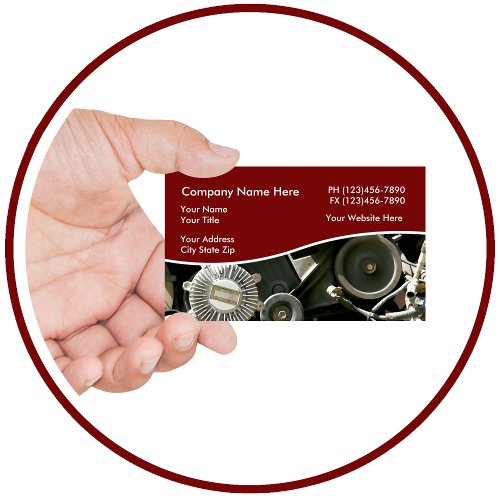 Auto Parts And Salvage Yard Business Card