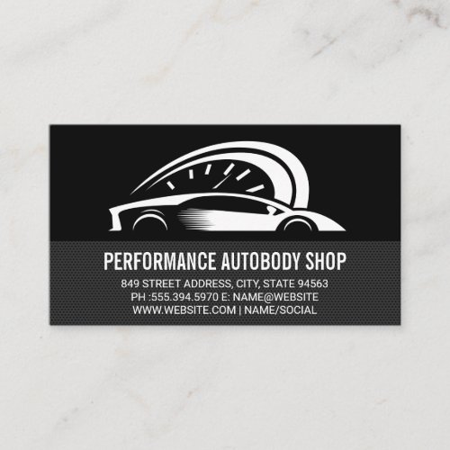 Auto Parts Logo  Performance Business Card